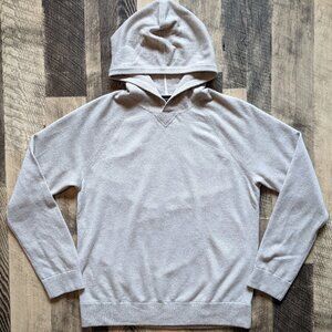 Vince Bird’s Eye Raglan Sleeve Wool & Cashmere Hoodie